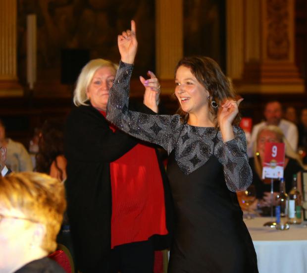 Glasgow Times: Glasgow Times Community Champion Awards 2021, City Chambers, Glasgow. Winner of the Health & Wellbeing award is North Glasgow Community Food Initiative...Photograph by Colin Mearns.1 December 2021.